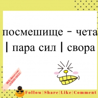 посмешище - чета | пара сил | свора